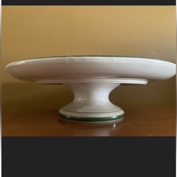 Vintage ceramic cake platter / cupcake display / pedestal dish - Picture 5 of 10